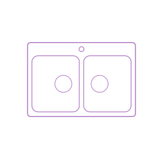 Fixtures Kitchen Sinks Ikea Langudden Double Bowl Top Mount Kitchen Sink Line Tracing Svg Vector, Free Vectors File